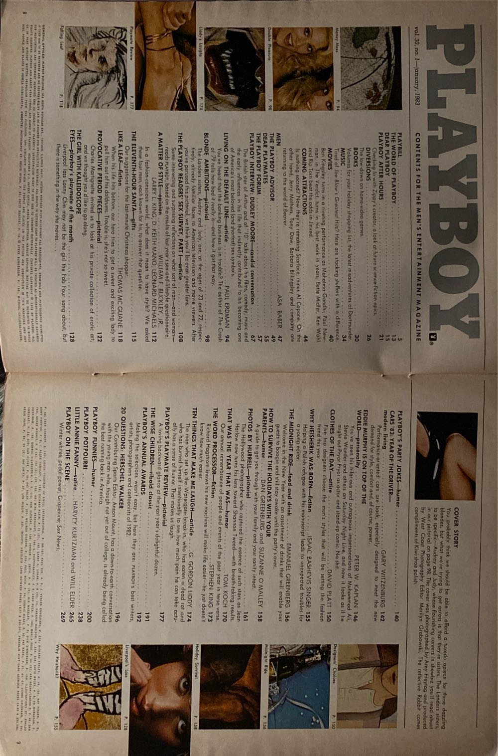 Playboy 1983 - 01  (January) magazine collectible - Main Image 2