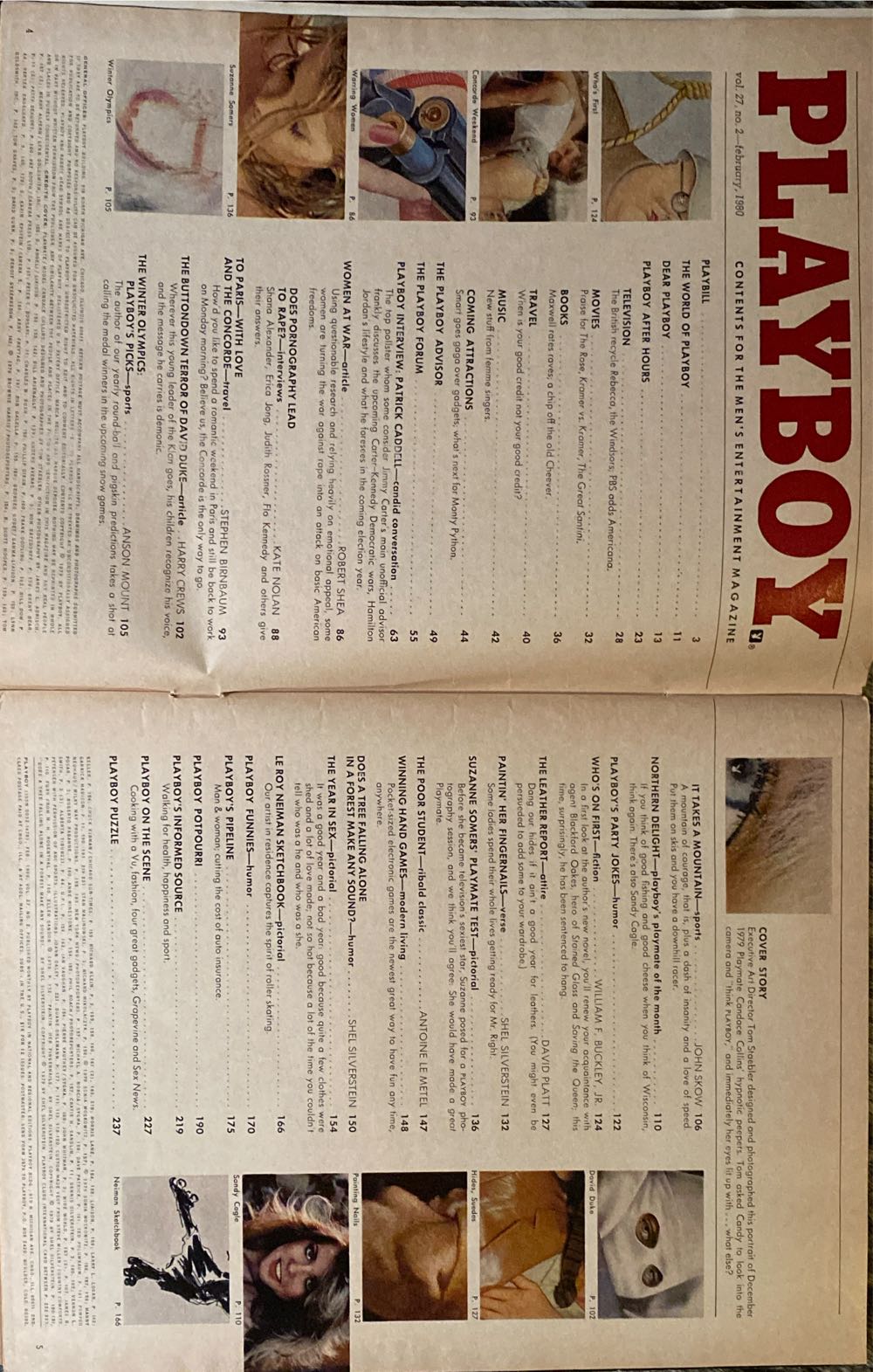 Playboy 1980 - 02  magazine collectible - Main Image 2