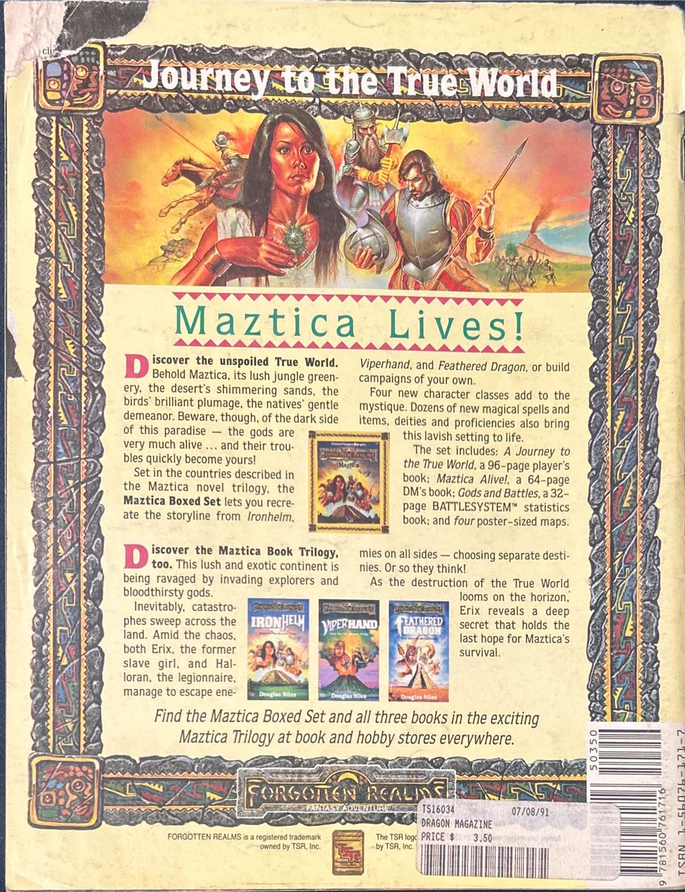 Dragon Magazine #171  magazine collectible [Barcode 9781560761716] - Main Image 2