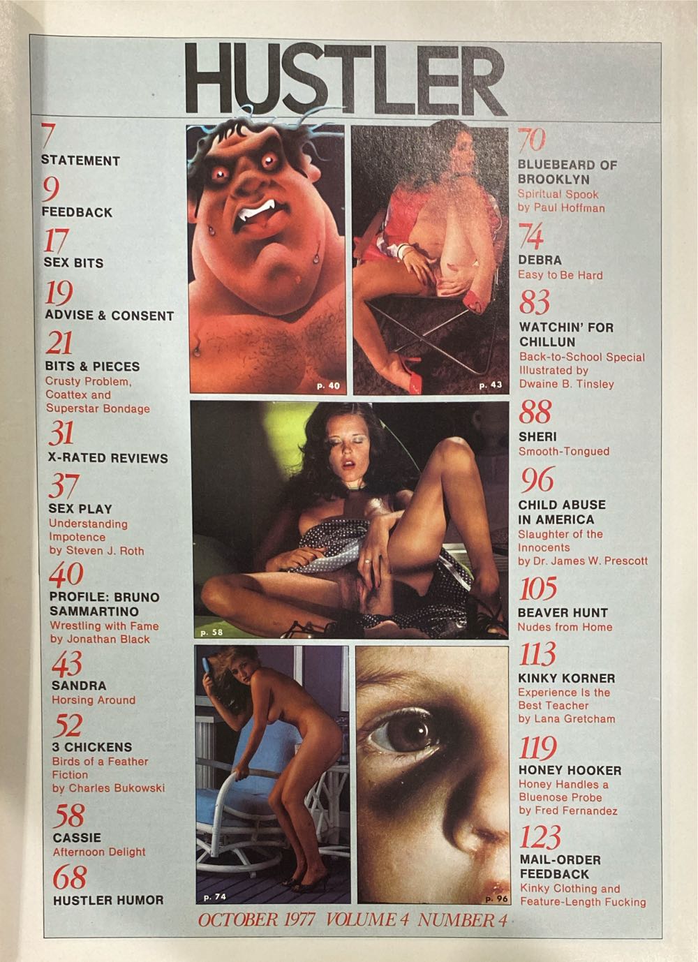 Hustler 04-04  (October) magazine collectible - Main Image 2