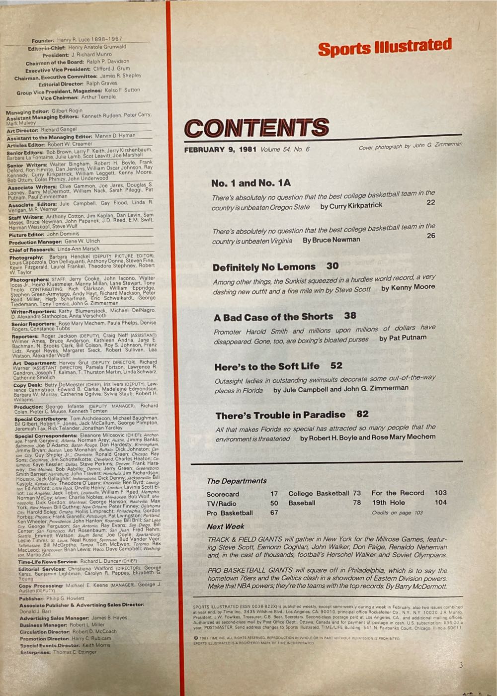 Sports Illustrated 54-06  (February) magazine collectible - Main Image 2