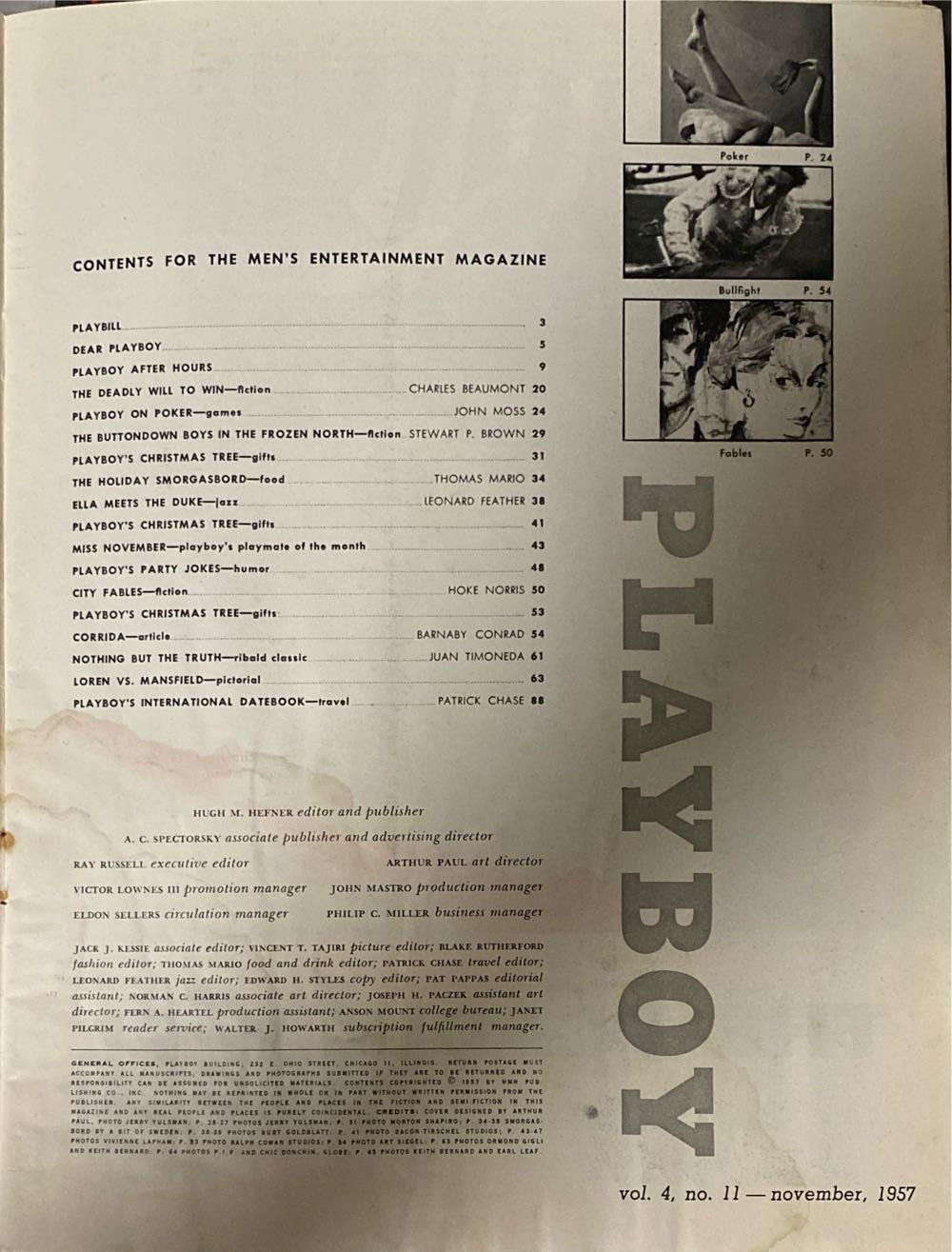 Playboy 04-11  (November) magazine collectible - Main Image 2