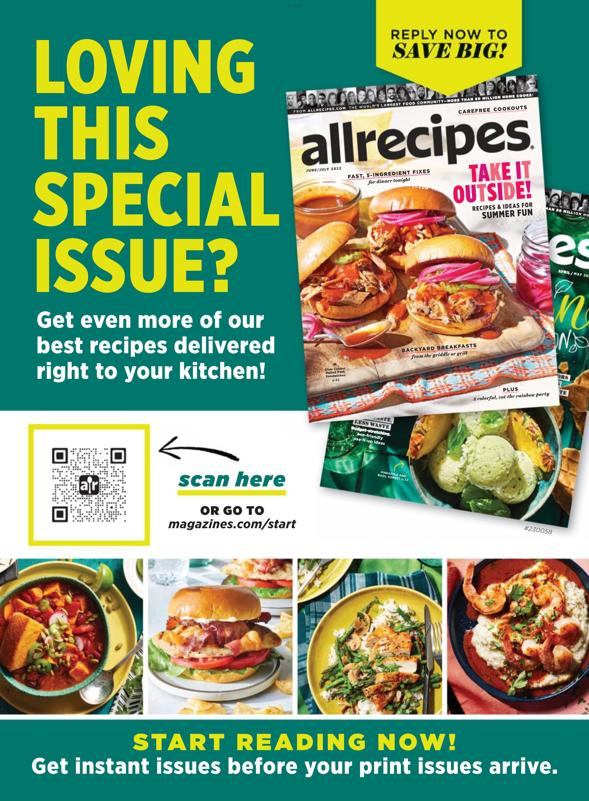 allrecipes One-Pan Recipes  2023 July  (July) magazine collectible - Main Image 2