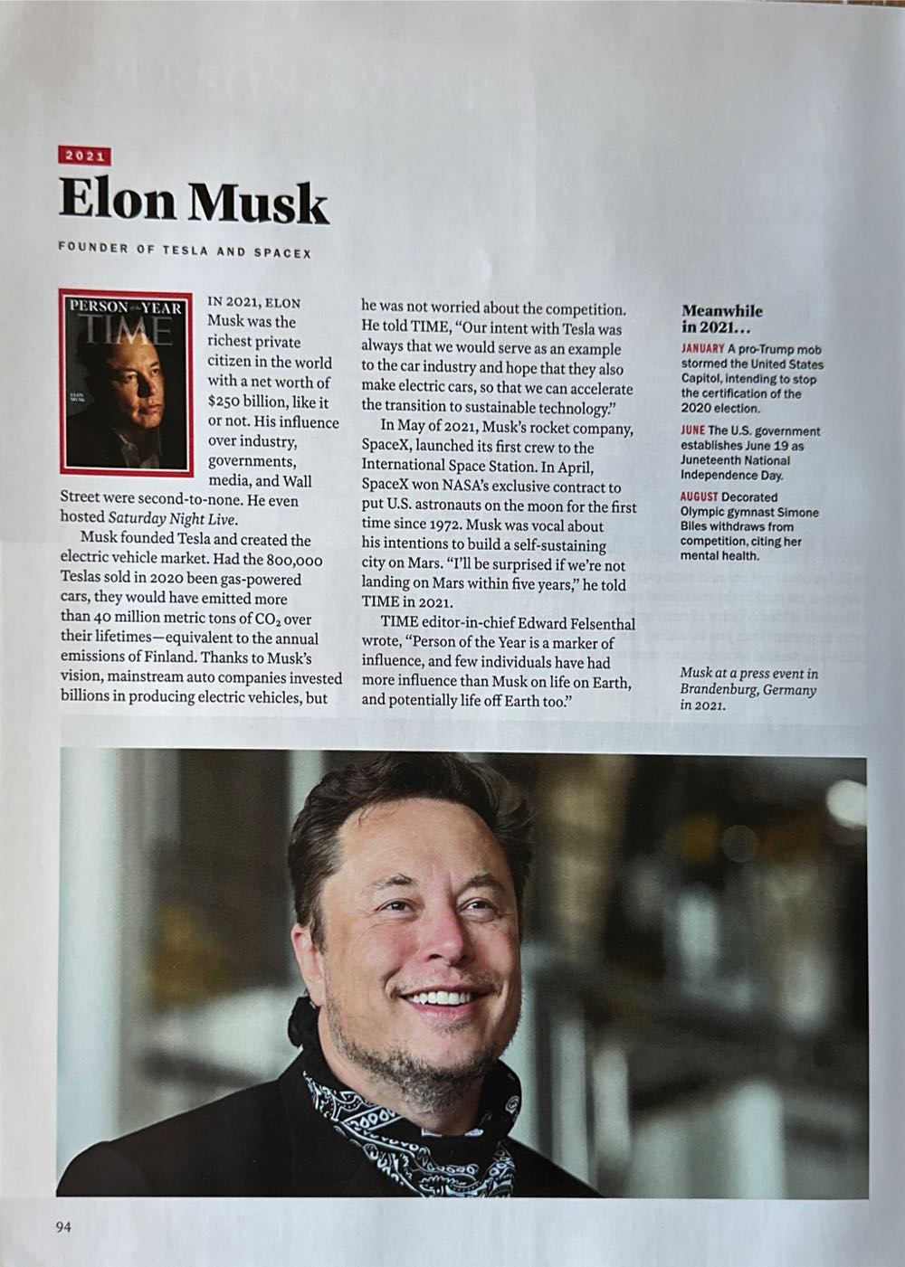 Time Magazine Person of the Year 95 Years  magazine collectible - Main Image 4