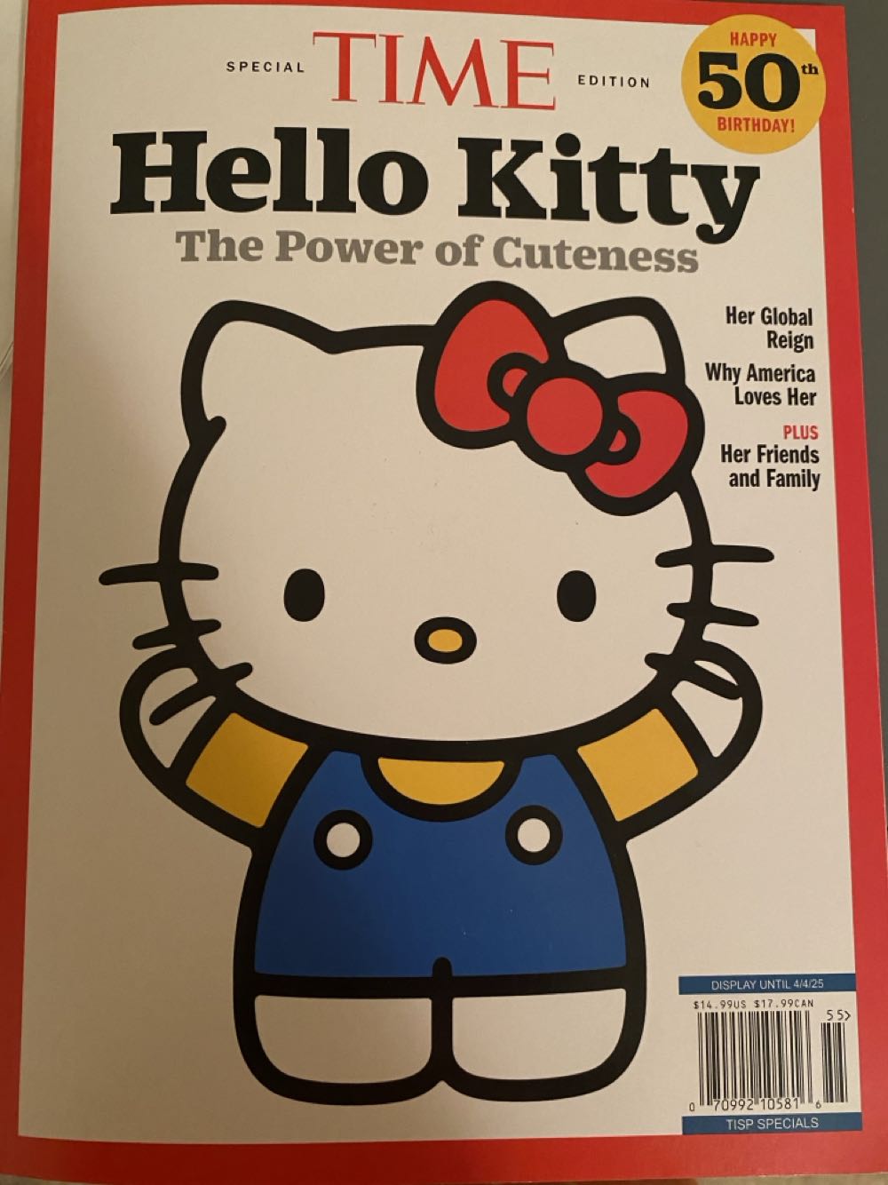 Time Hello Kitty  (January) magazine collectible [Barcode 07099210581655] - Main Image 2