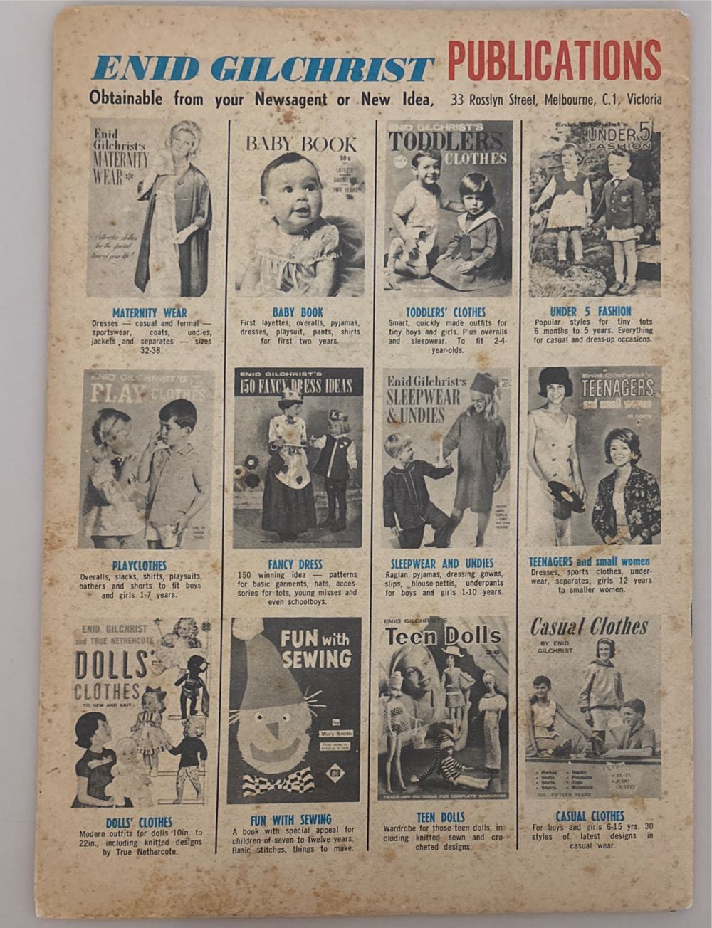 Enid Gilchrist Prize Doll Clothes  magazine collectible - Main Image 2