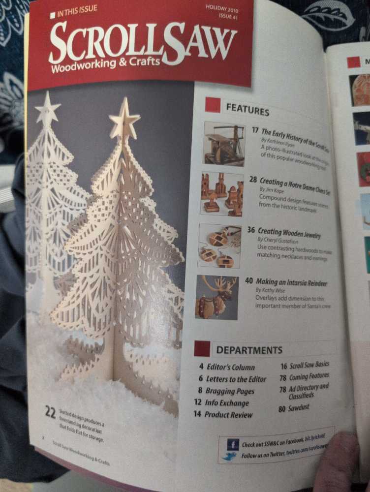 Scroll saw Woodworking And Crafts  magazine collectible - Main Image 2
