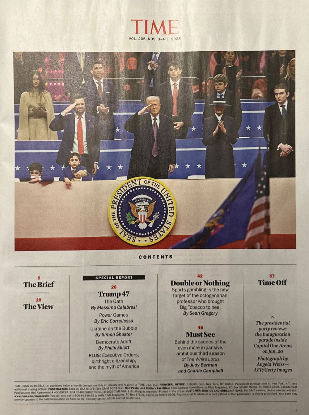 Time Magazine Feb 10, 2025  (February) magazine collectible - Main Image 2