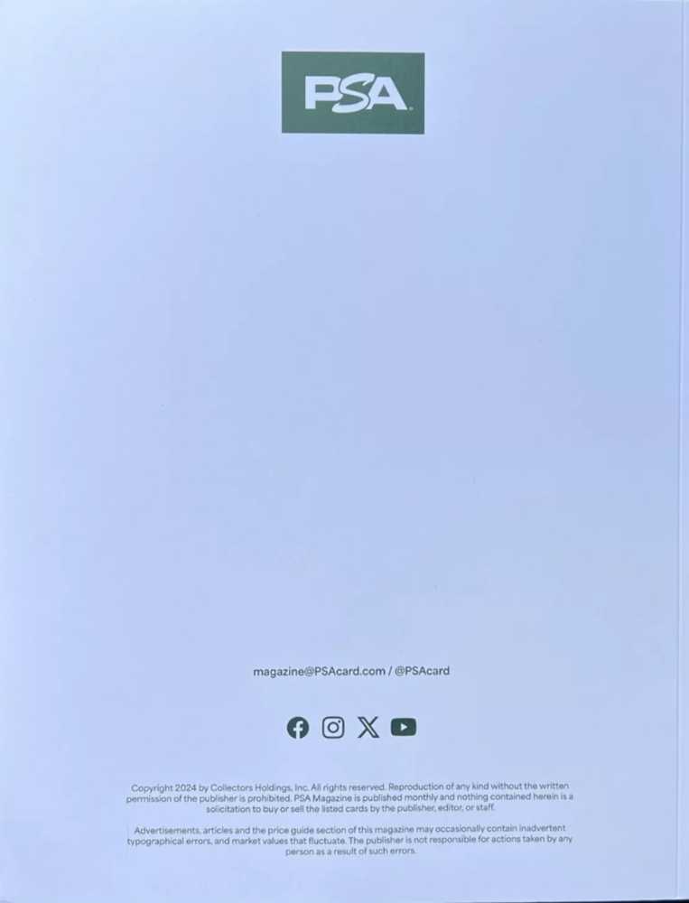 2024 PSA MAGAZINE  (April) magazine collectible - Main Image 2