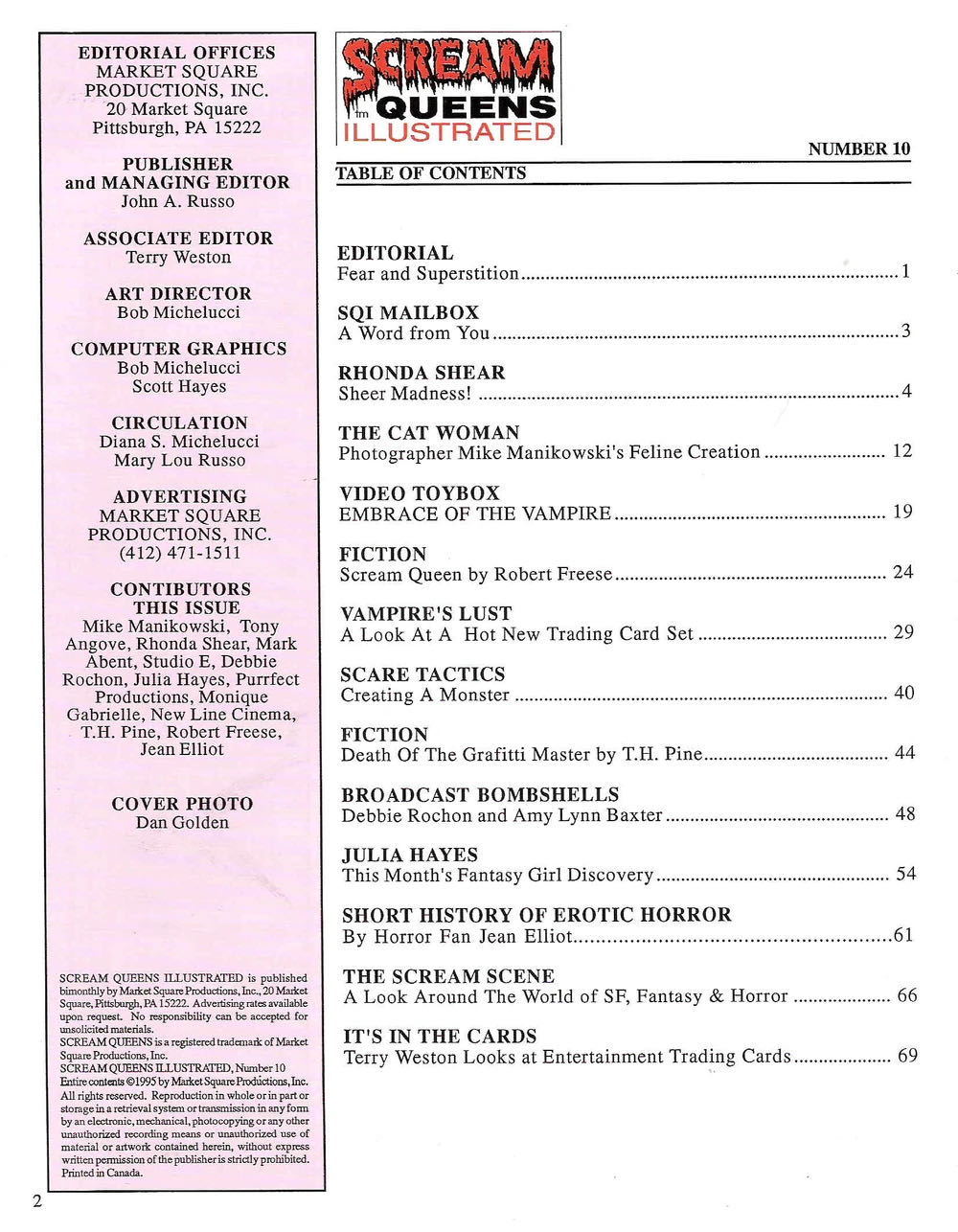 Scream Queens Illustrated  magazine collectible - Main Image 3