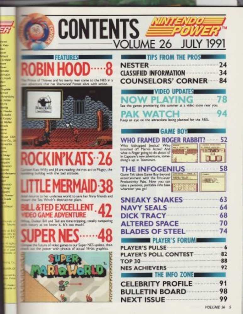 Nintendo Power 26  (July) magazine collectible - Main Image 2