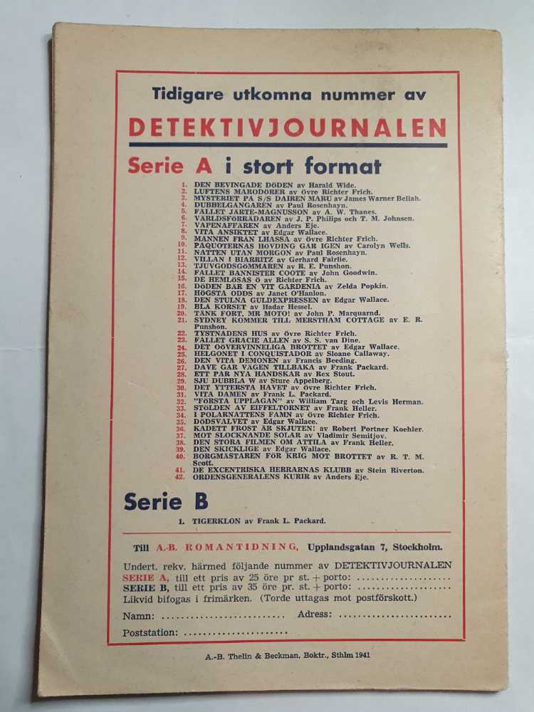 Flygplan Stulet!  magazine collectible - Main Image 2