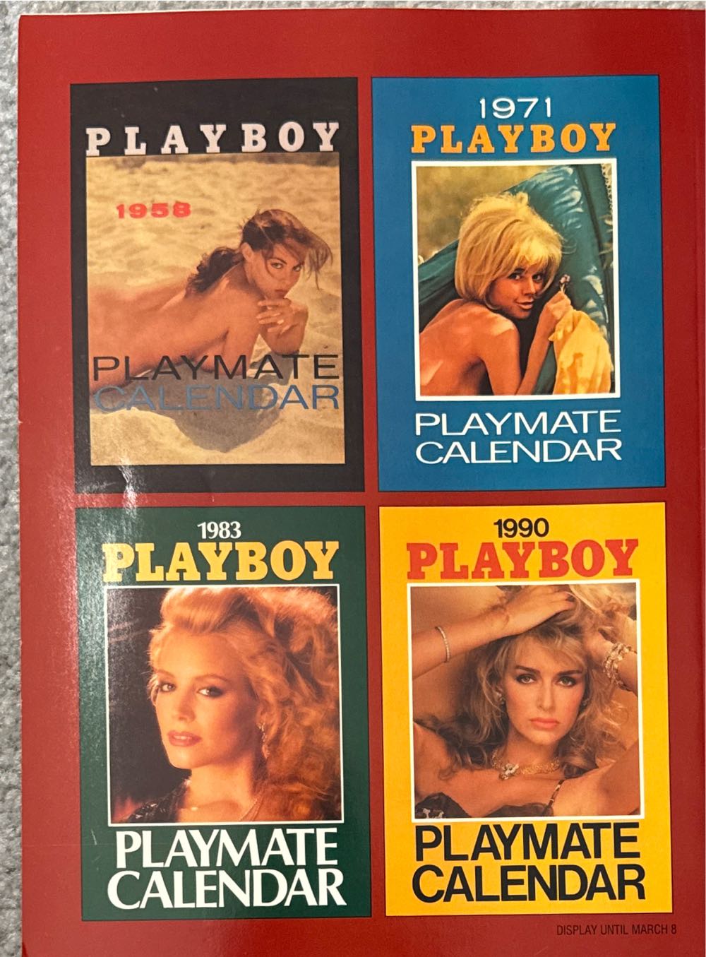 Collectors edition, Playboy calendar playmates  magazine collectible - Main Image 2