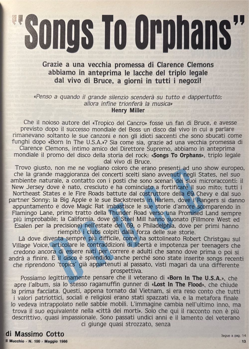 IL Mucchio Selvaggio  (May) magazine collectible - Main Image 2