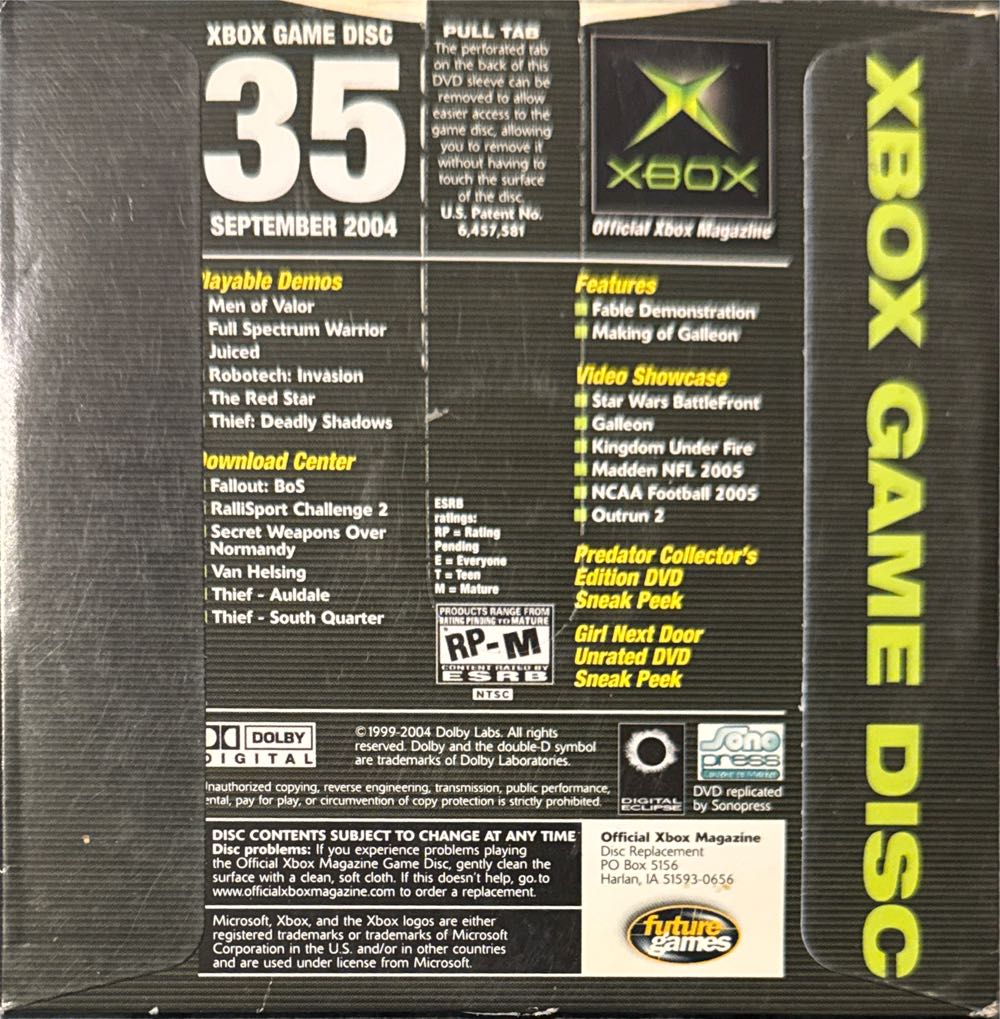 Official Xbox Magazine 35  (September) magazine collectible - Main Image 4