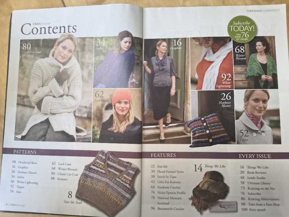 Yarn Forward  (January) magazine collectible - Main Image 2