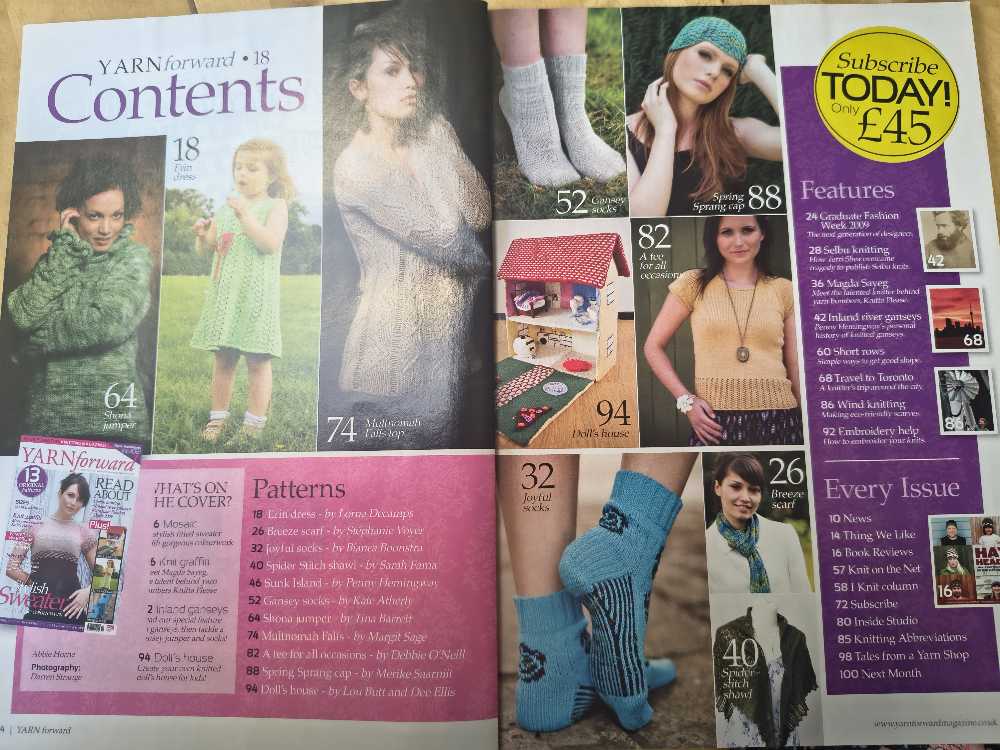 Yarn Forward  (October) magazine collectible [Barcode 977175751901510] - Main Image 2