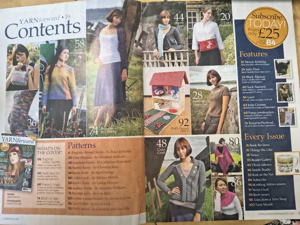 Yarn Forward  (November) magazine collectible - Main Image 2