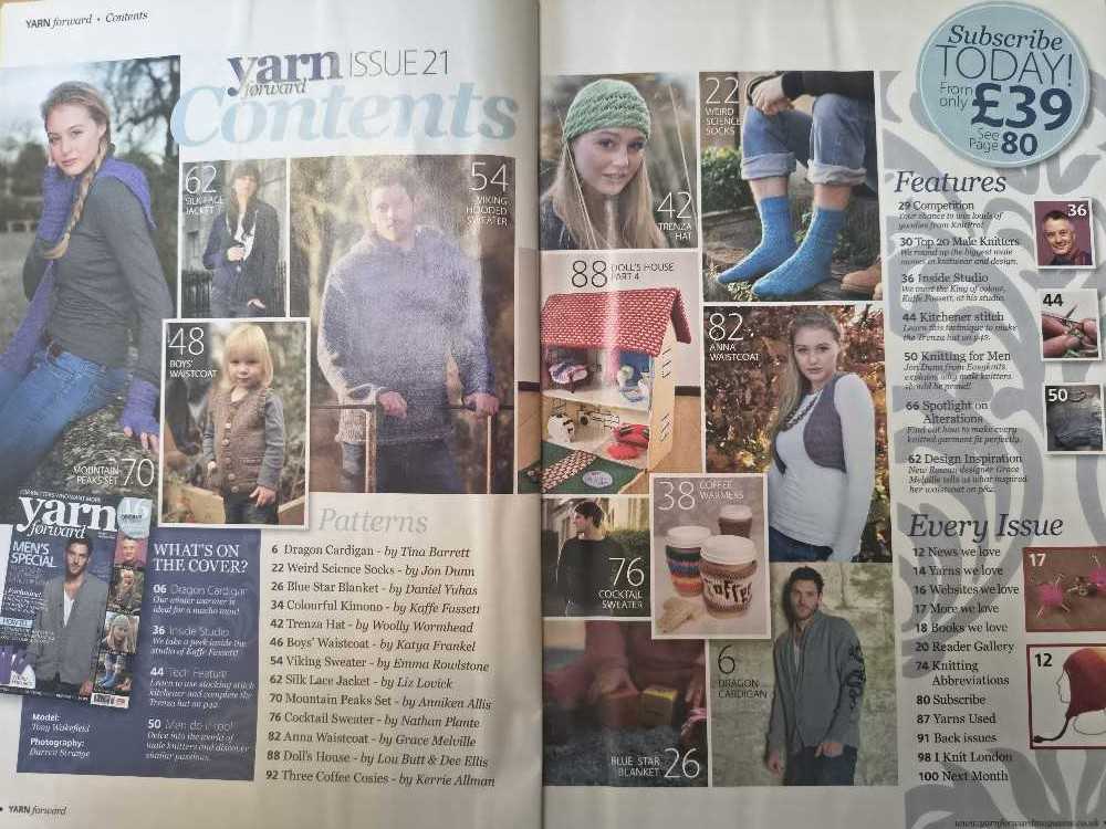 Yarn Forward  (January) magazine collectible - Main Image 2