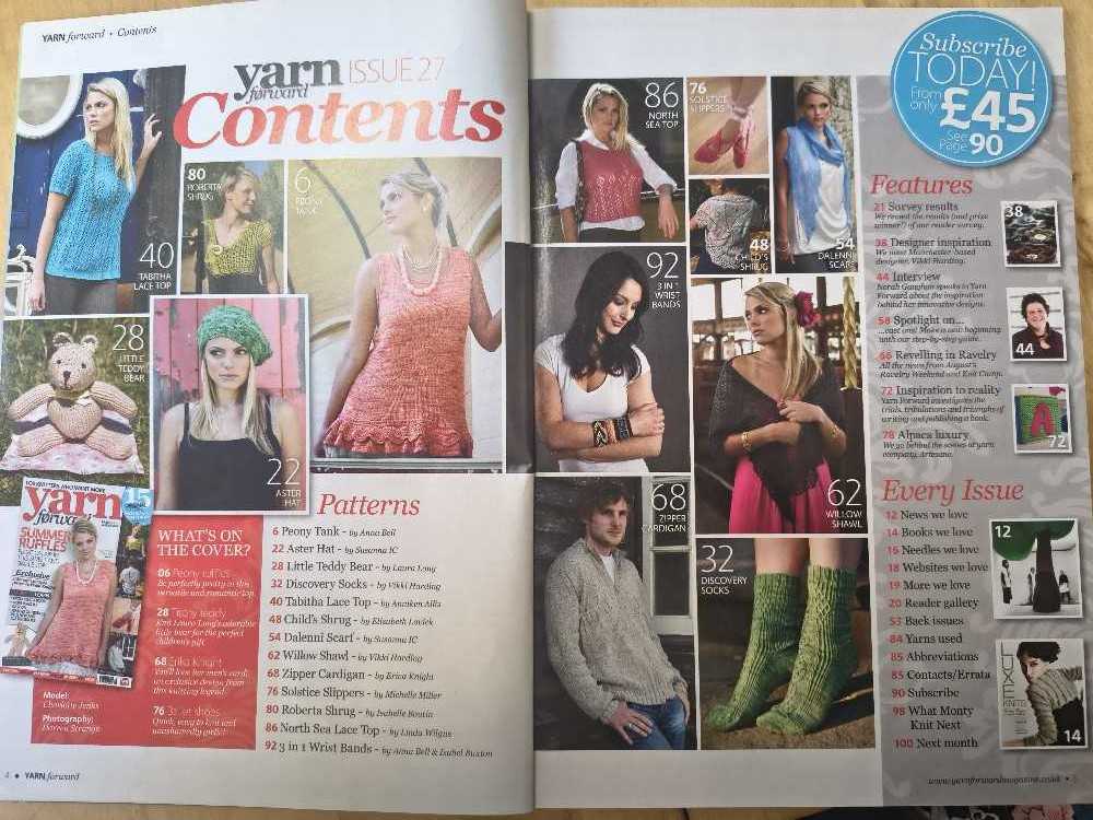 Yarn Forward  (August) magazine collectible [Barcode 977175751901508] - Main Image 2