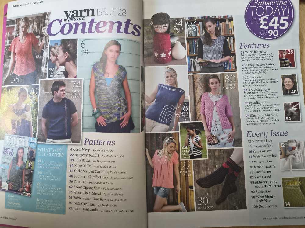 Yarn Forward  (September) magazine collectible [Barcode 977175751901509] - Main Image 2