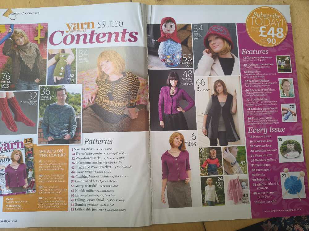 Yarn Forward  (November) magazine collectible [Barcode 977175751902230] - Main Image 2