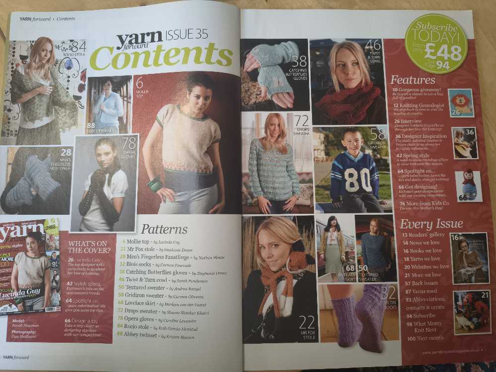 Yarn Forward  (April) magazine collectible [Barcode 977175751902235] - Main Image 2