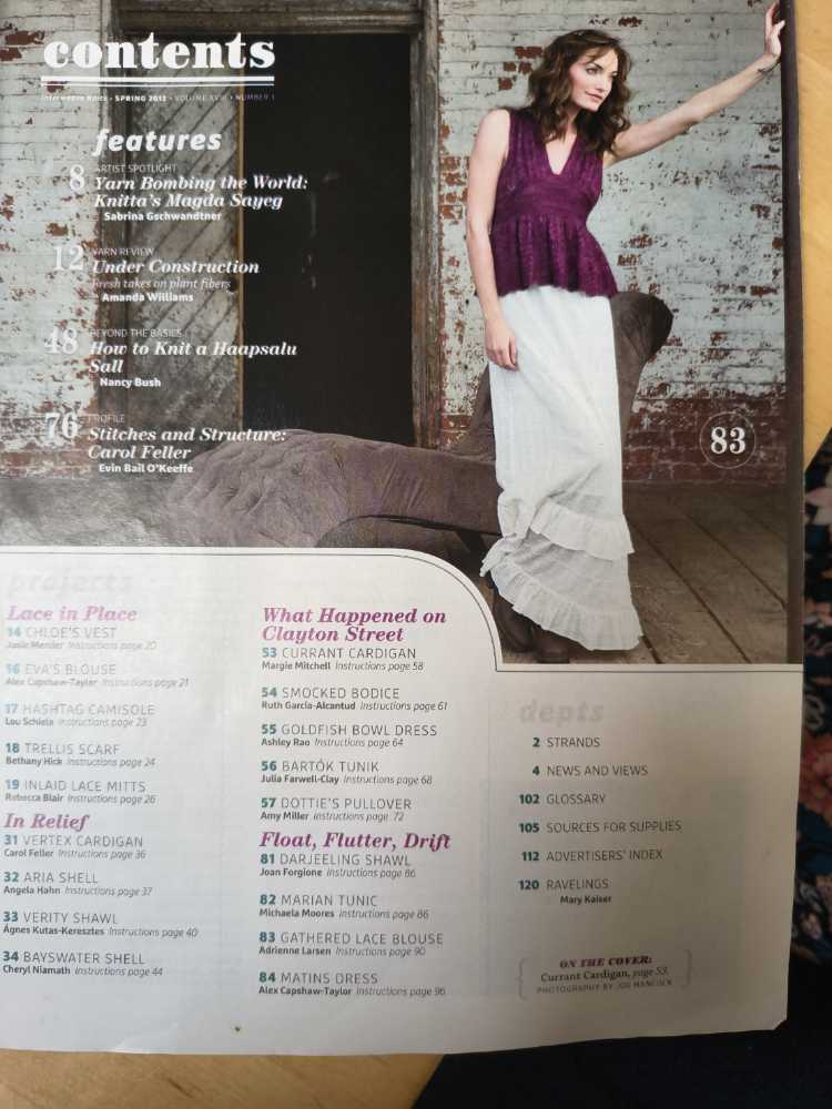 Interweave Knits  (April) magazine collectible [Barcode 07485108053576] - Main Image 2