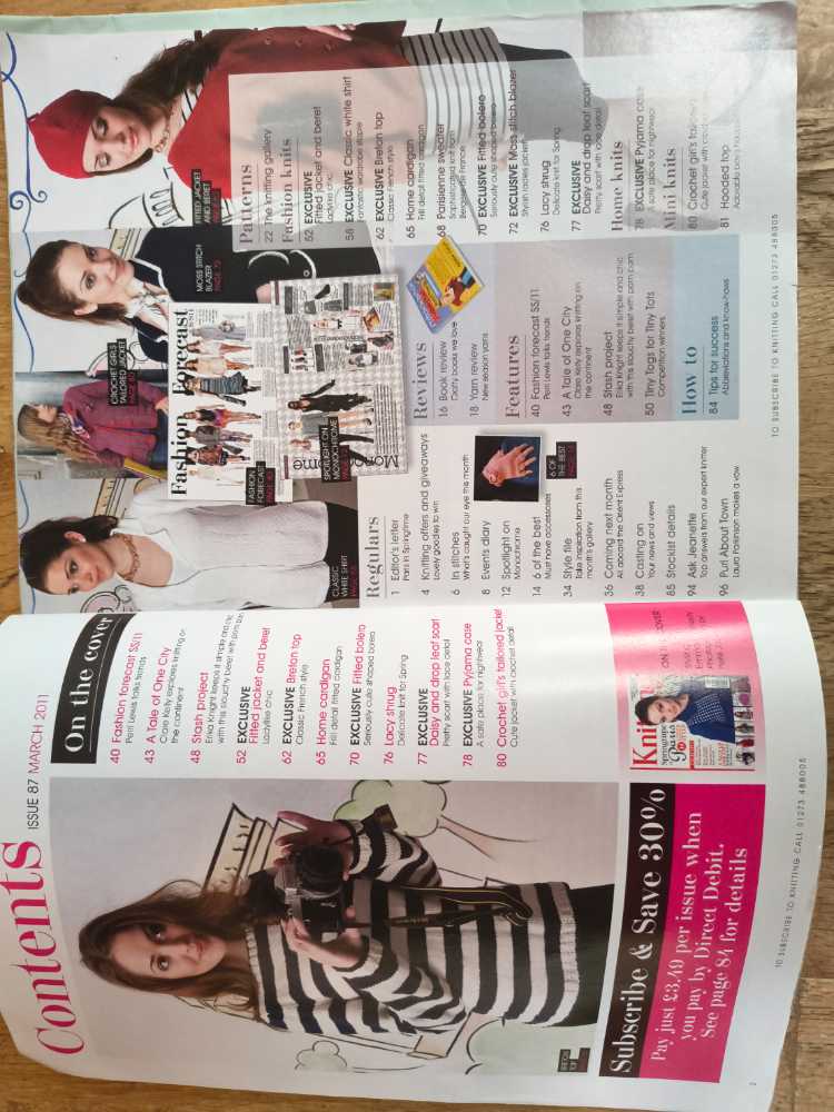 Knitting Magazine   (March) magazine collectible [Barcode 977174069404003] - Main Image 2