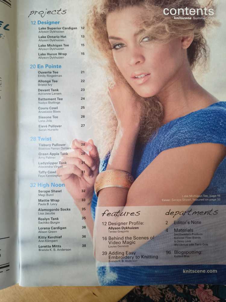 Interweave Knitscene  (June) magazine collectible [Barcode 07547087320105] - Main Image 2