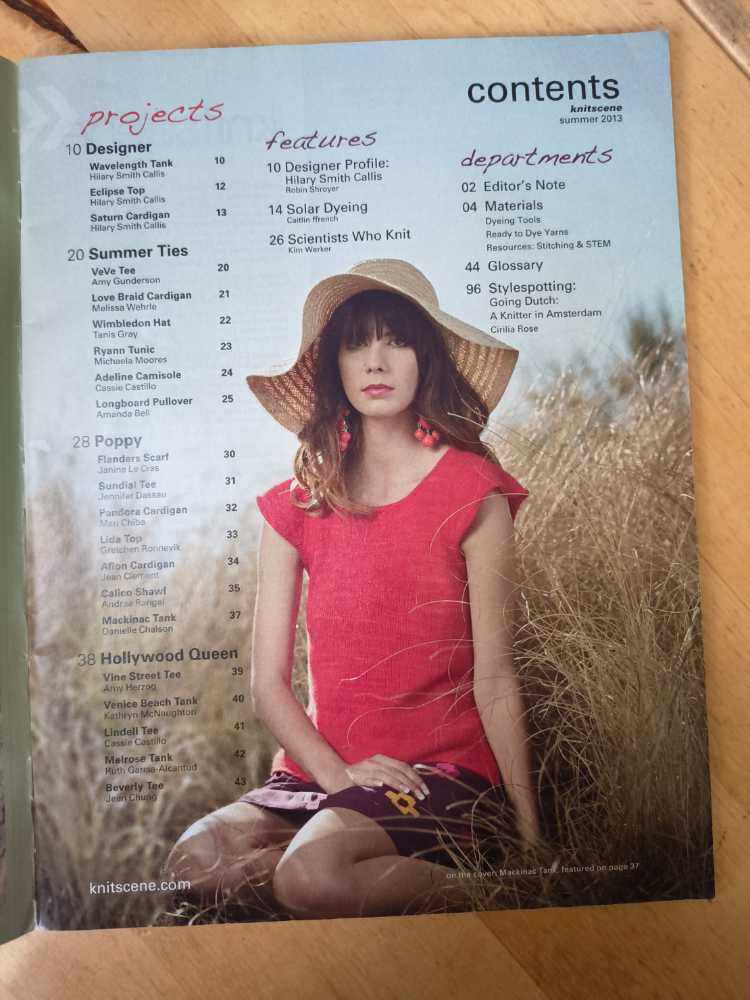 Interweave Knitscene  (June) magazine collectible [Barcode 074820873212] - Main Image 2