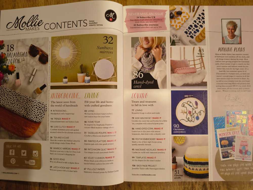 Mollie Makes  magazine collectible [Barcode 977204602299597] - Main Image 2