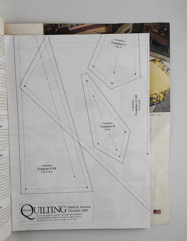 Mccall’s Quilting  (October) magazine collectible [Barcode 074820082034] - Main Image 3