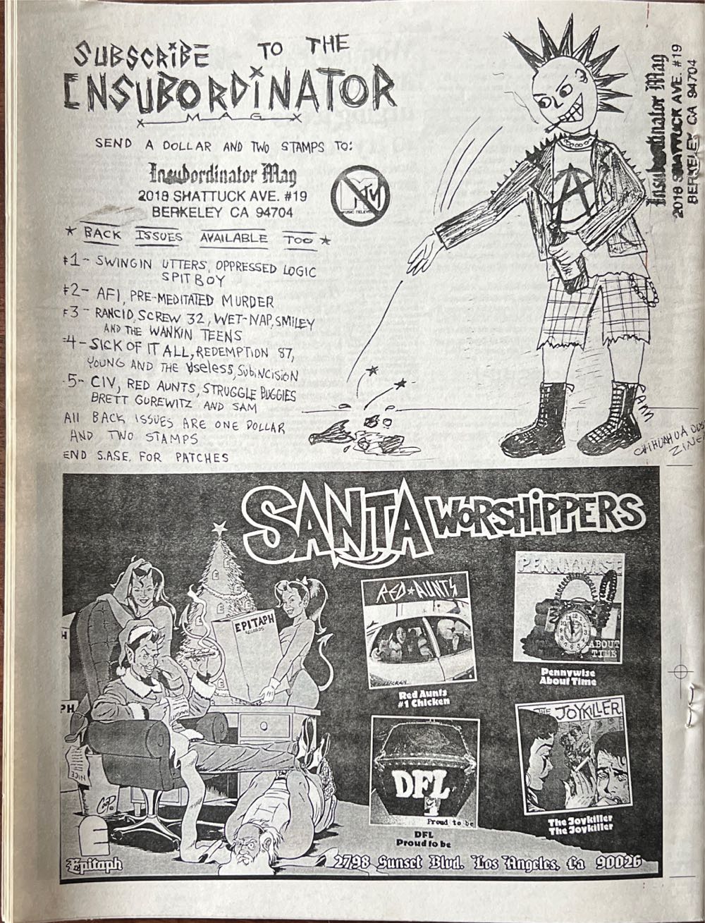 Insubordinator Punk Mag  magazine collectible - Main Image 2