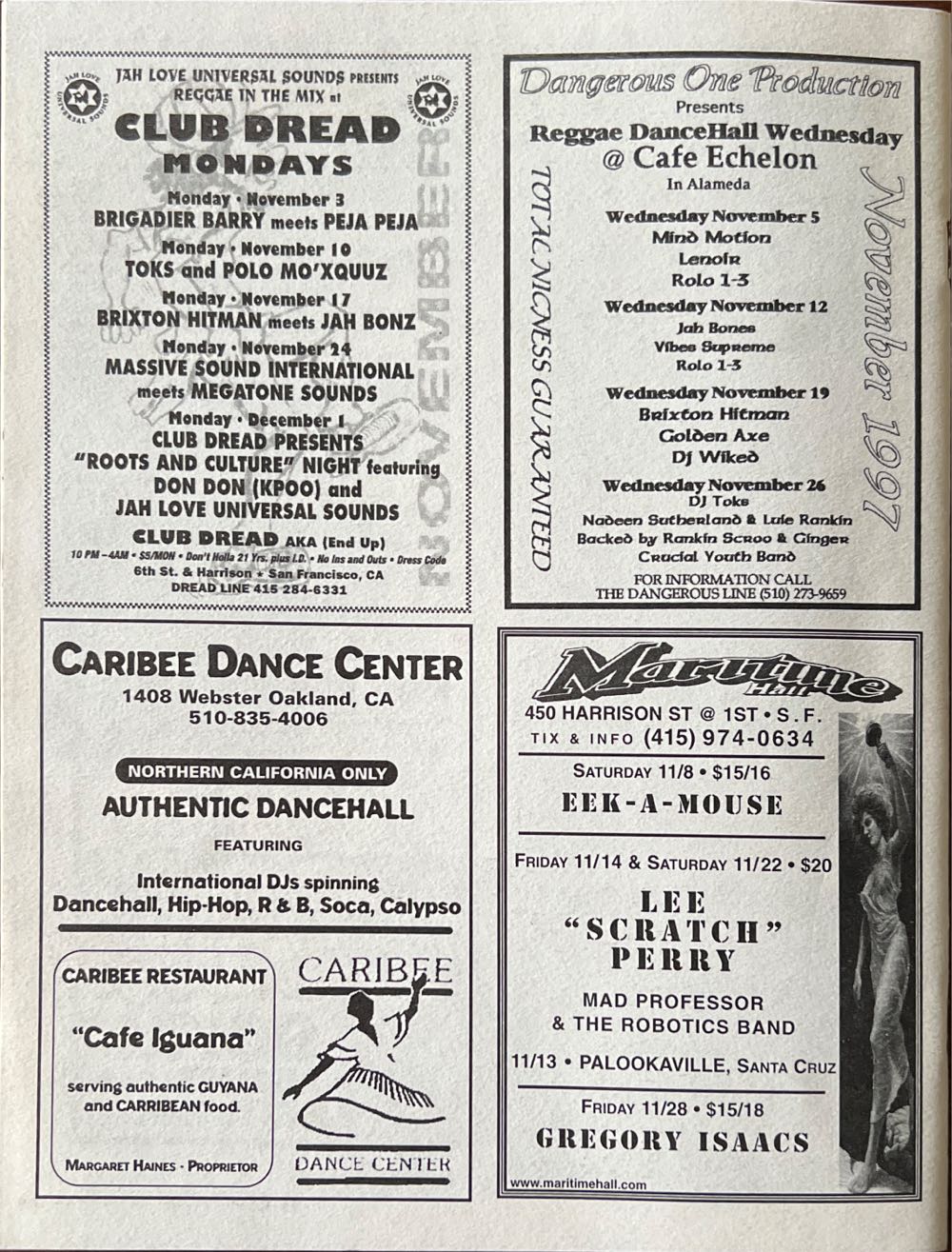 Reggae Review  (November) magazine collectible - Main Image 2