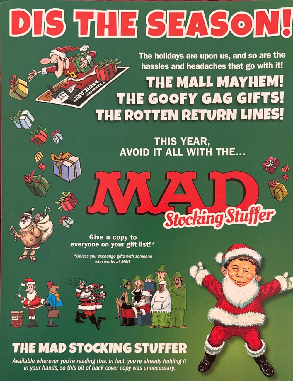 Mad Stocking Stuffer  magazine collectible [Barcode 07099210525046] - Main Image 2