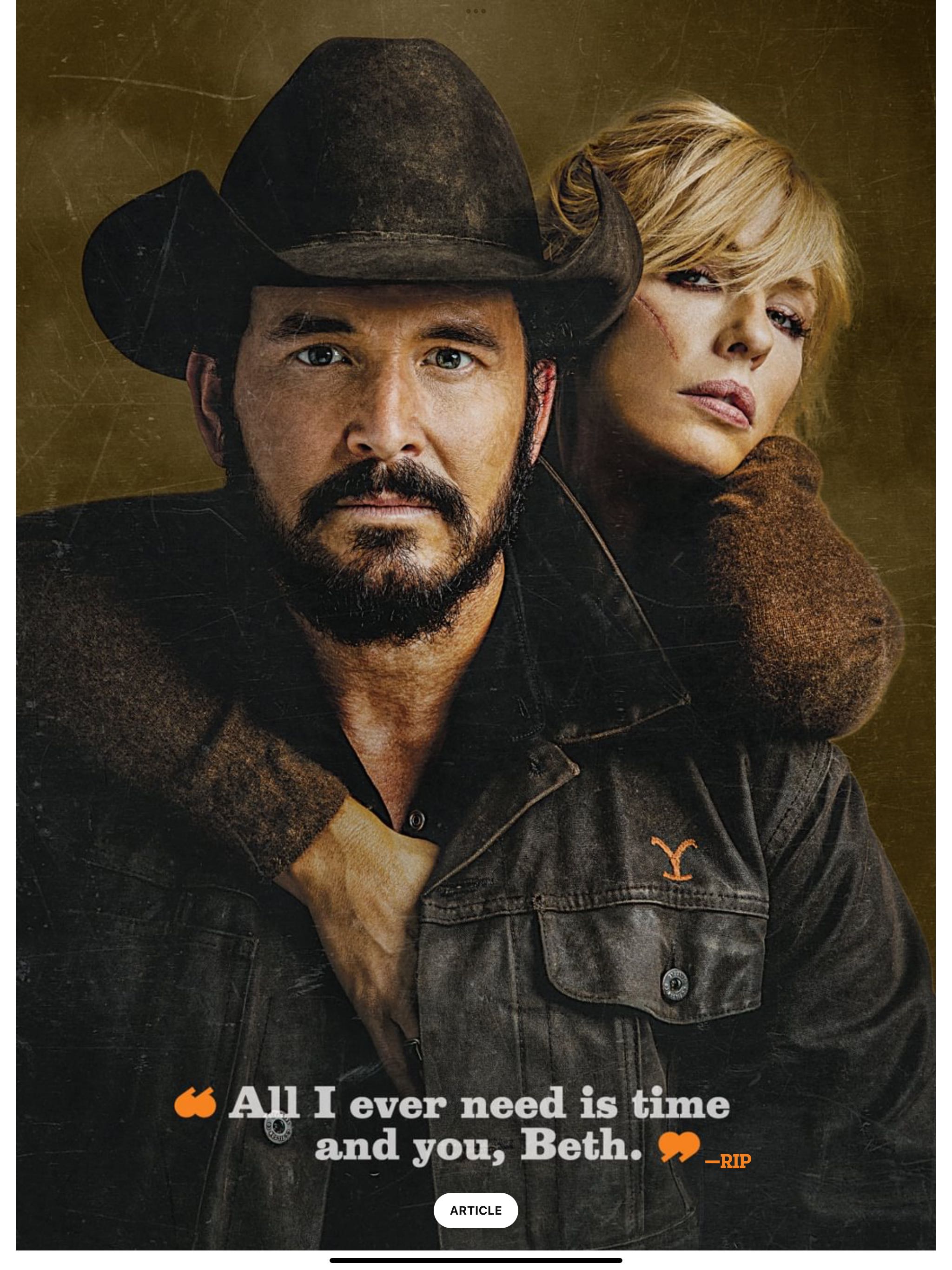 Yellowstone - Beth Forever!  2025 February  (February) magazine collectible - Main Image 2