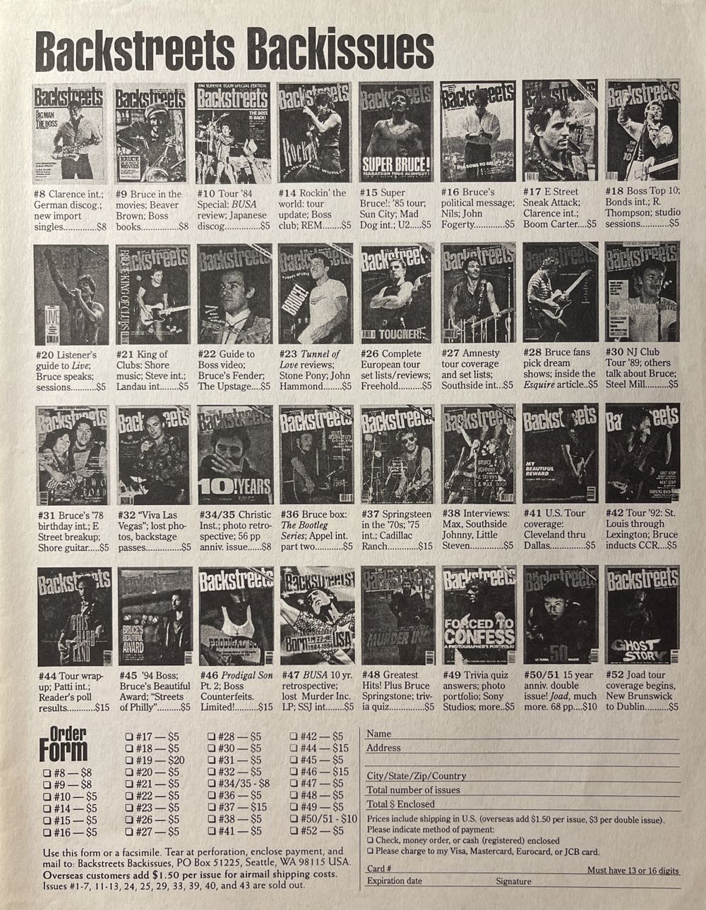 Backstreets  magazine collectible - Main Image 2