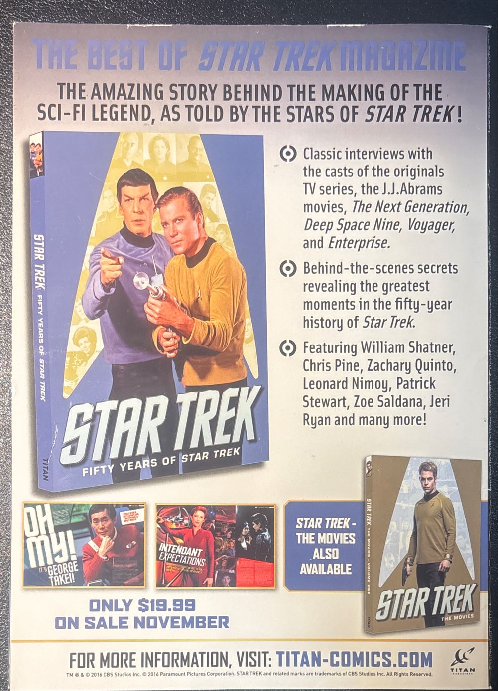 Star Trek Magazine #58 Fall 50th Anniversay Special ...  (September) magazine collectible [Barcode 72527407920958] - Main Image 2