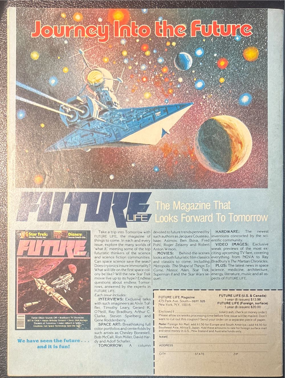 Starlog #25  (August) magazine collectible [Barcode 07189649112808] - Main Image 2