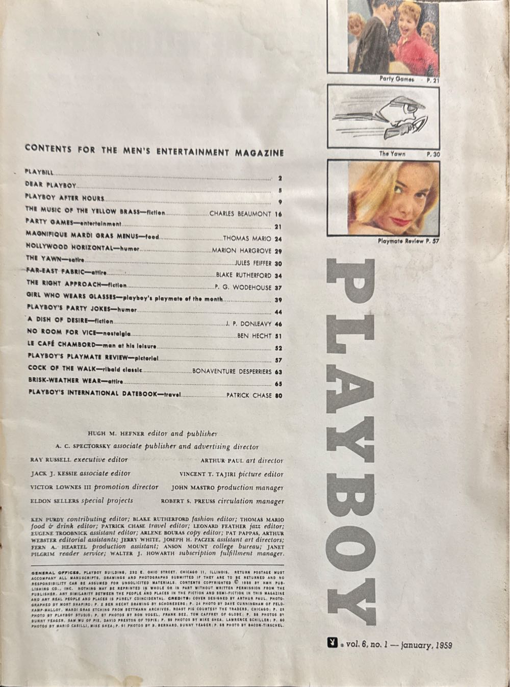 Playboy 06-01  (January) magazine collectible - Main Image 2