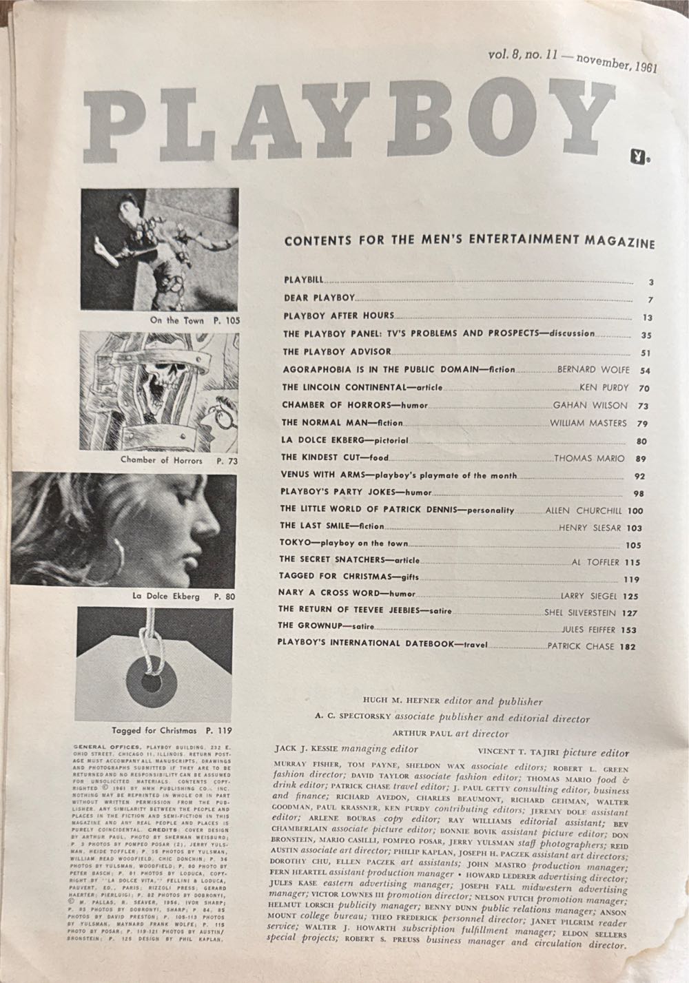 Playboy 08-11  (November) magazine collectible - Main Image 2