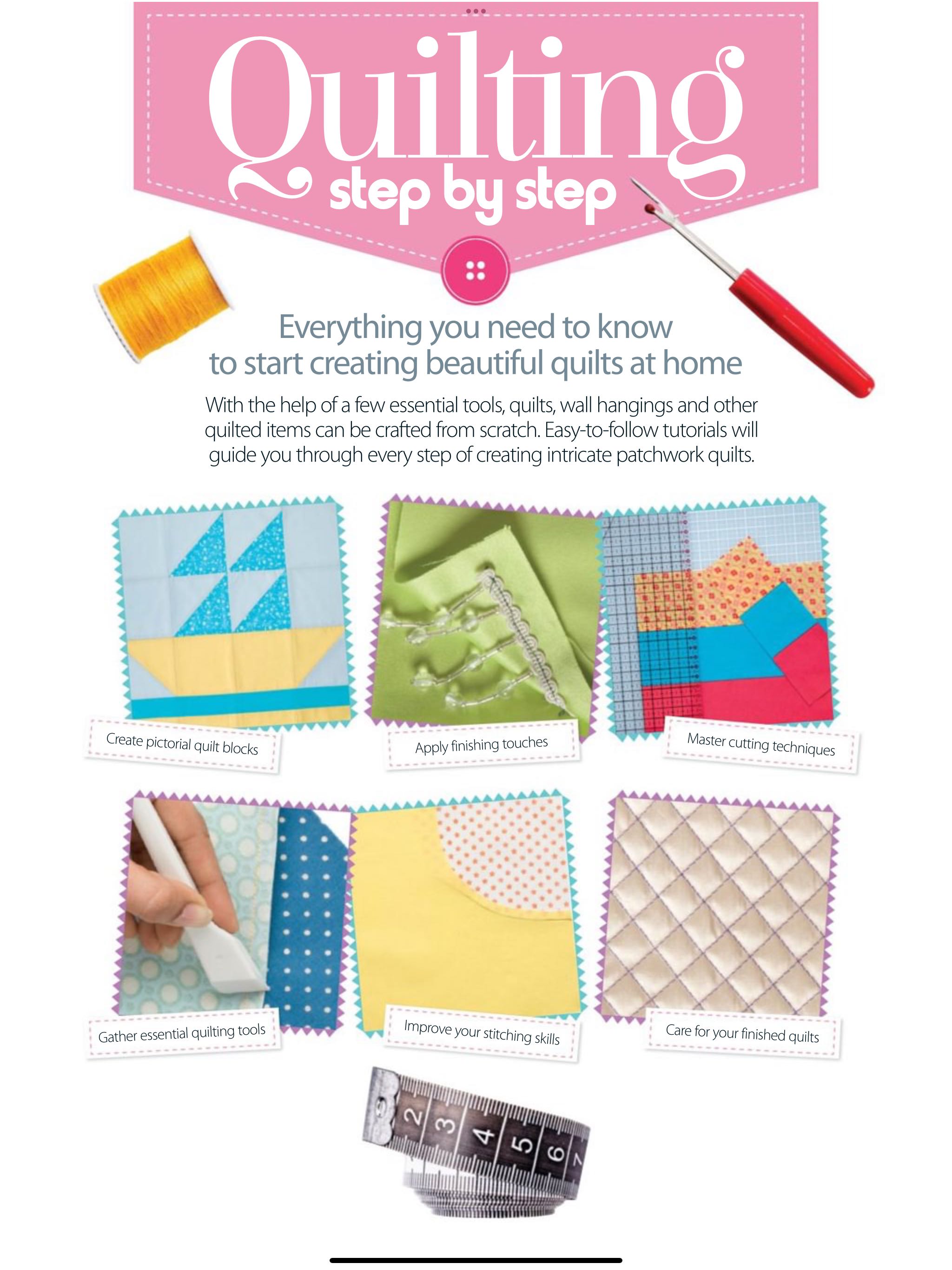 Quilting Step By Step  2017 January  (January) magazine collectible - Main Image 2