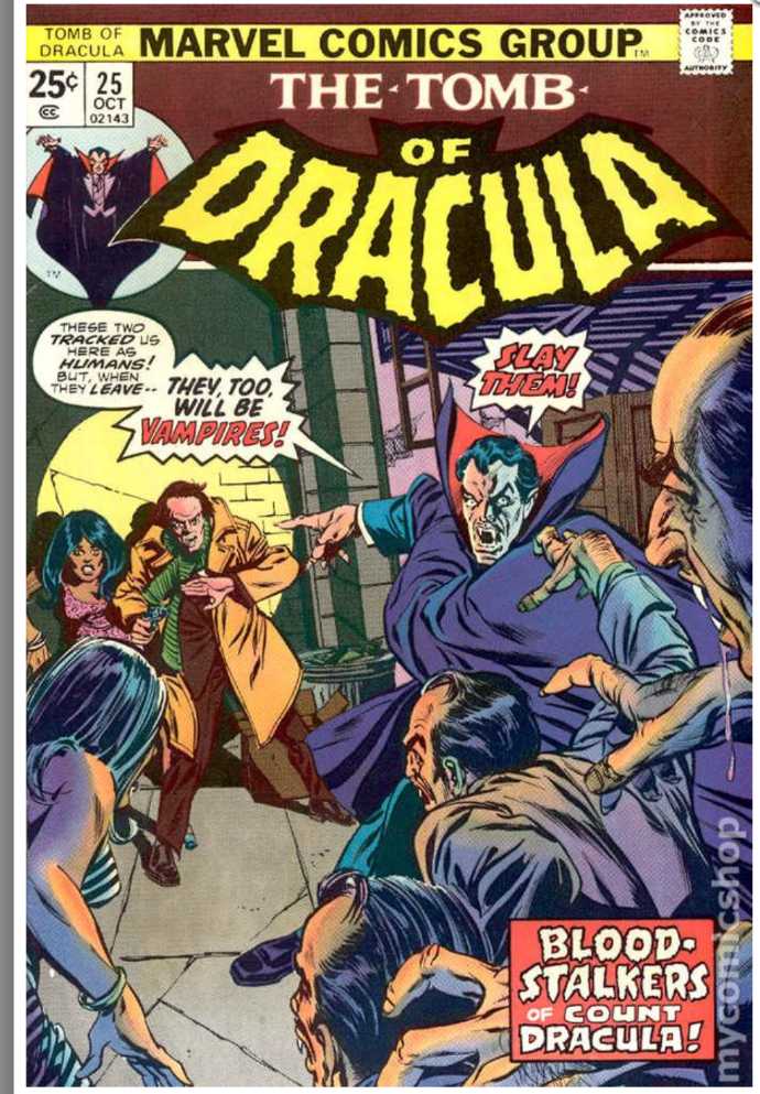 Z Tomb Of Dracula 25  magazine collectible - Main Image 2