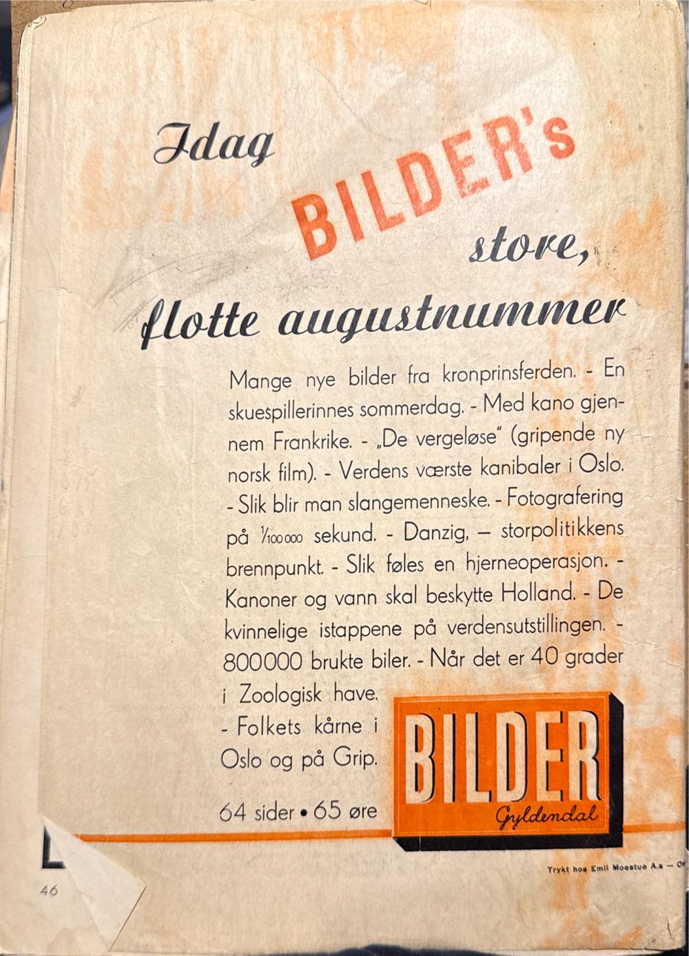 Alle Kvinner (H)  (June) magazine collectible - Main Image 2