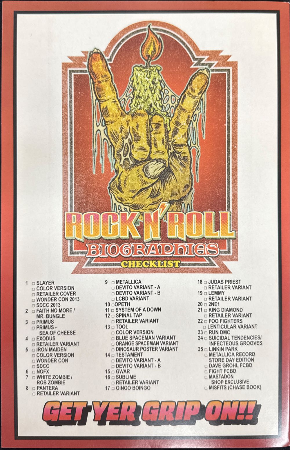 Rock & Roll Biographies Tool #13 Prices Color  magazine collectible [Barcode 05149740788900311] - Main Image 2