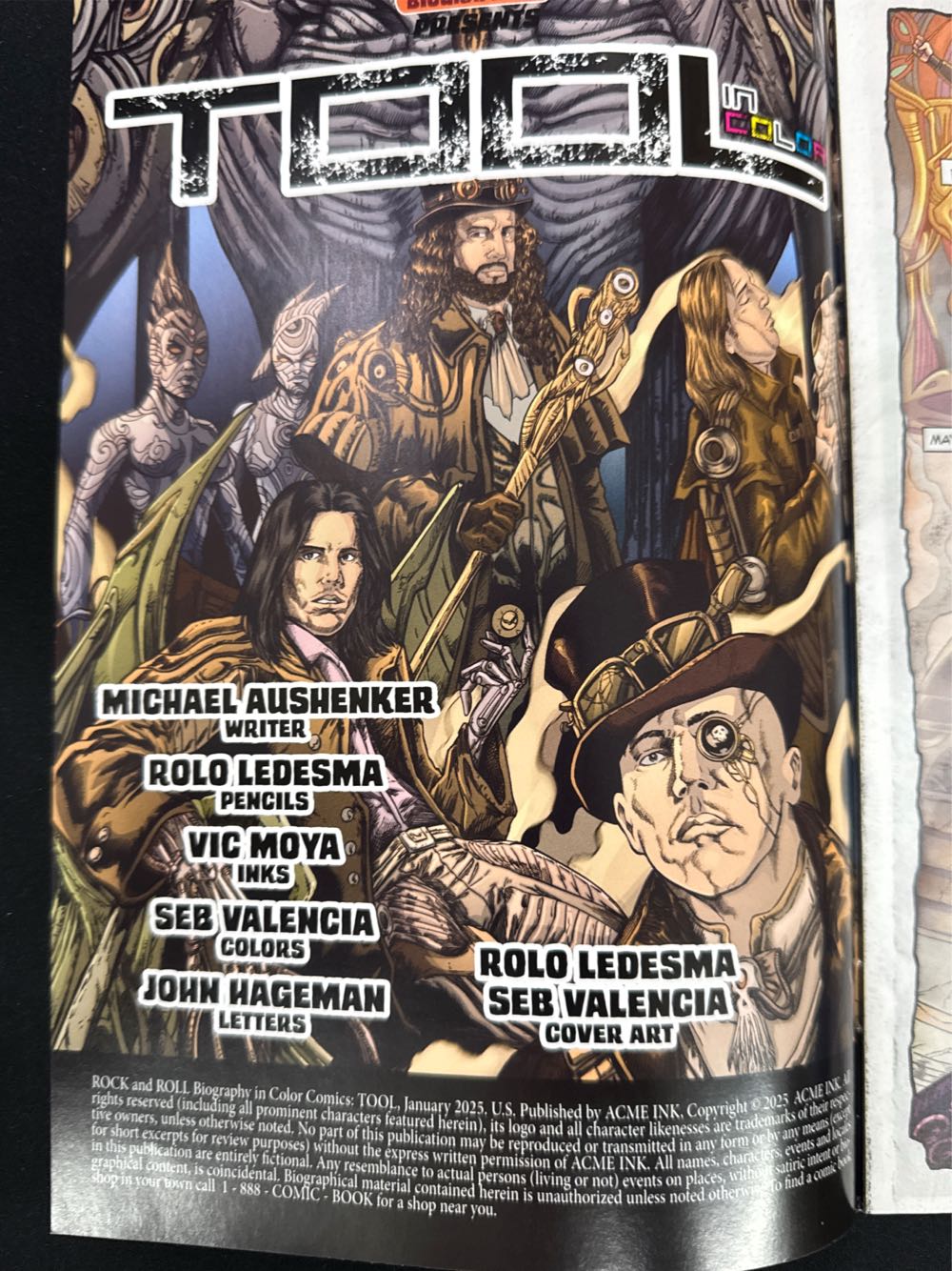 Rock & Roll Biographies Tool #13 Prices Color  magazine collectible [Barcode 05149740788900311] - Main Image 3