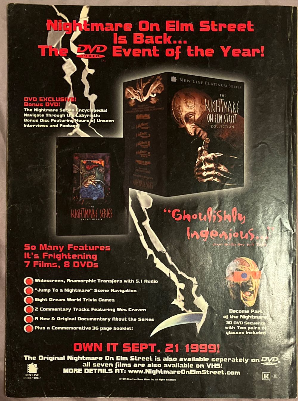 FANGORIA  (October) magazine collectible [Barcode 009128491721] - Main Image 2