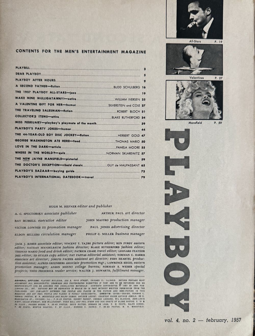 Playboy 04-02  (February) magazine collectible - Main Image 2