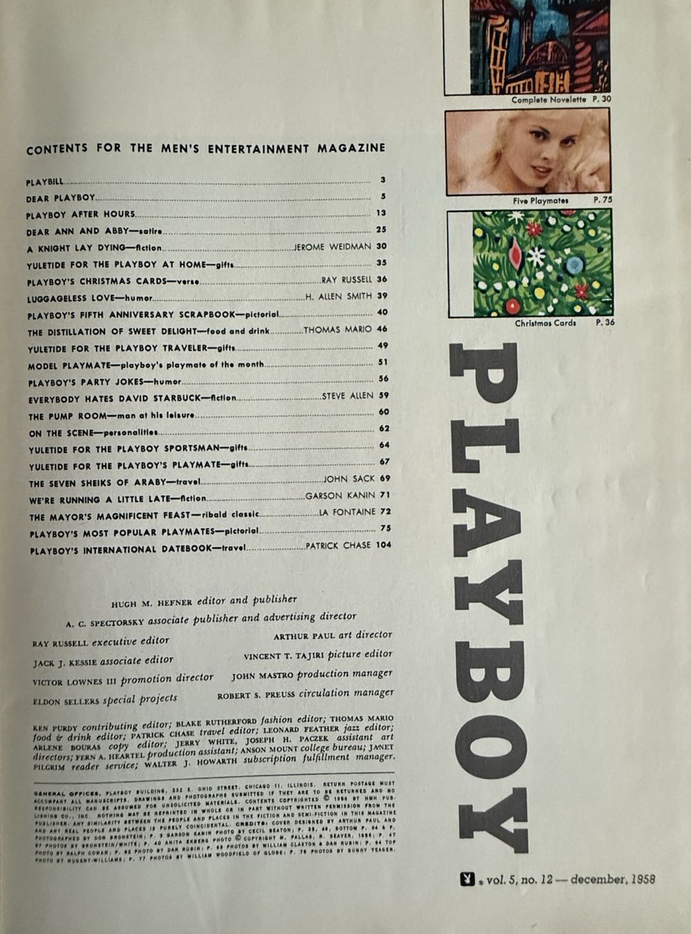 Playboy 05-12  (December) magazine collectible - Main Image 2